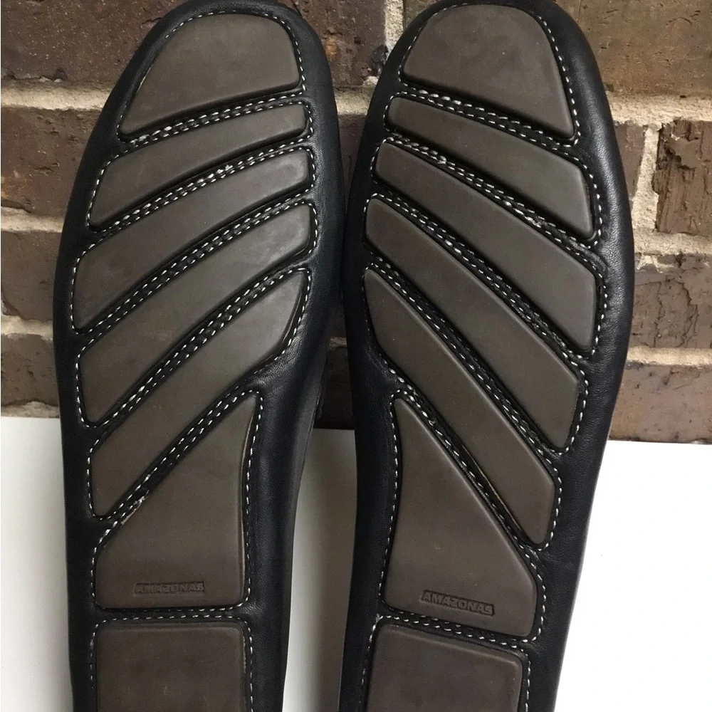 Robert Zur Black Leather Bit-Detail Loafers